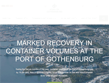 Tablet Screenshot of portofgothenburg.com